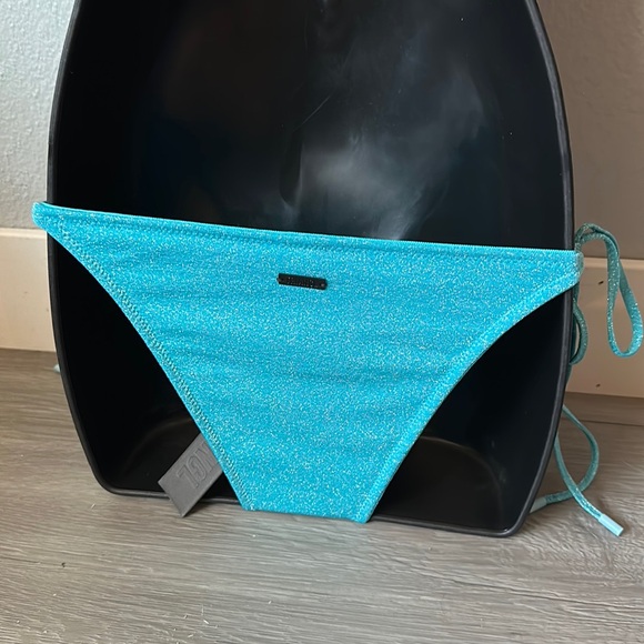 Baby blue string bathing suit bottom - Picture 4 of 7